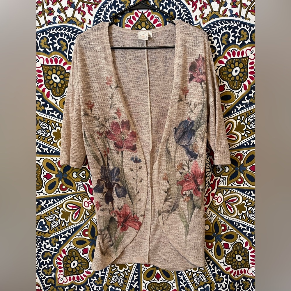 Live in the Moment Vintage-Look Sheer Sweater